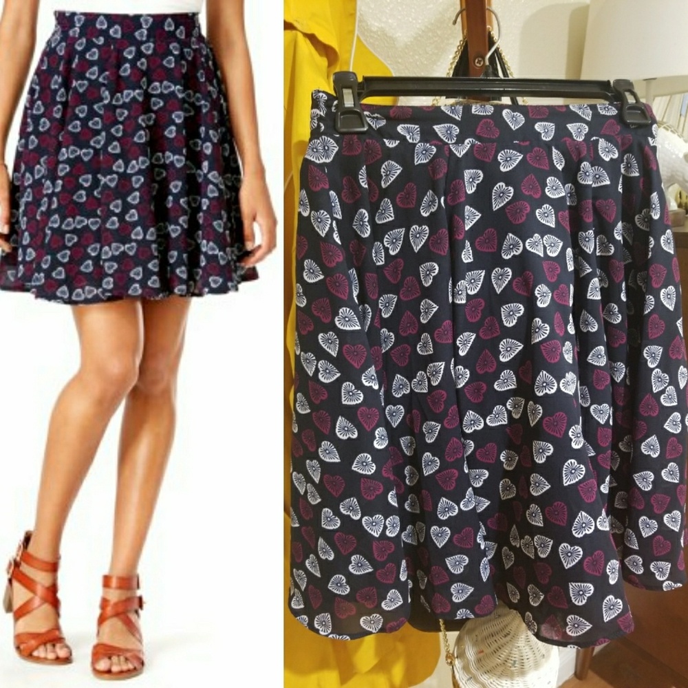 Maison Jules heart skirt small/medium